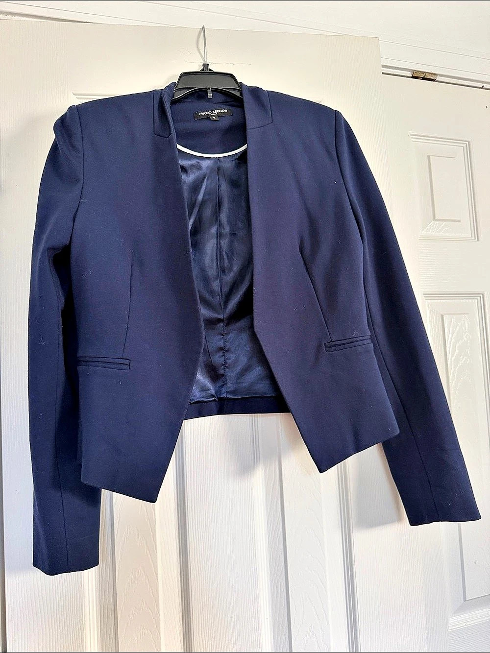 Mario Serraini Navy Blazer Like New